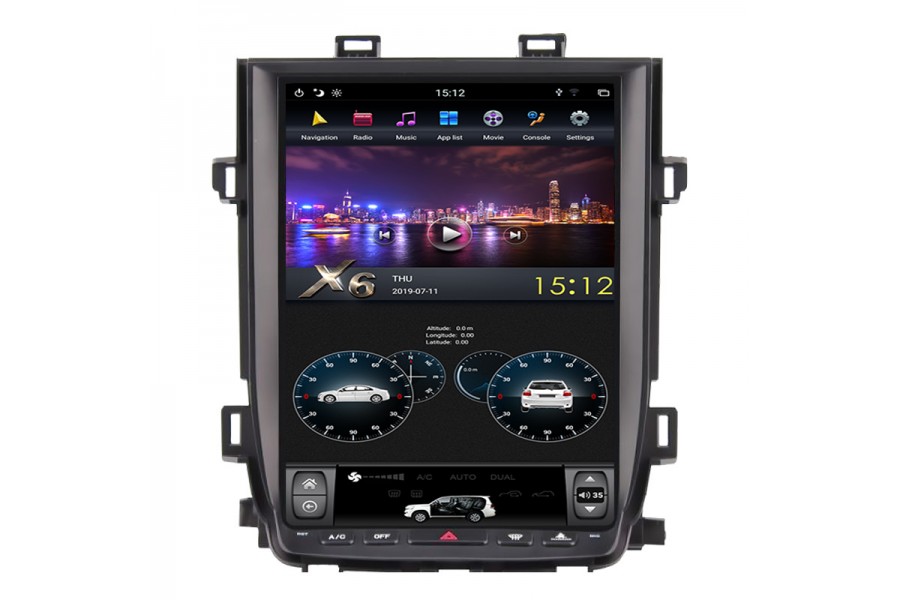 Toyota Alphard 20 2010-2014 Tesla style 12.1 inch Android Car DVD Player 