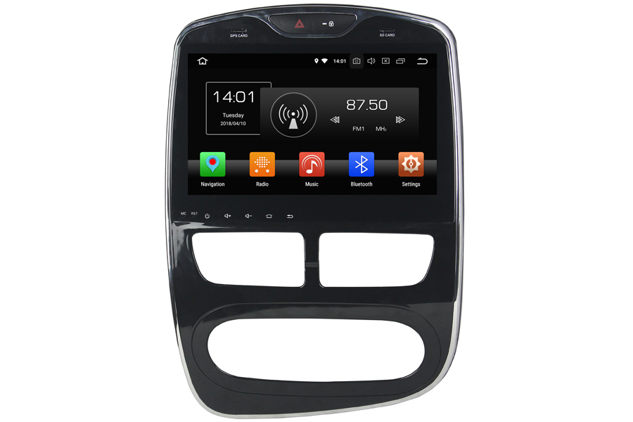 Renault Clio 2016 Autoradio GPS Aftermarket Android Head Unit Navigation Car Stereo (Free Backup Camera)