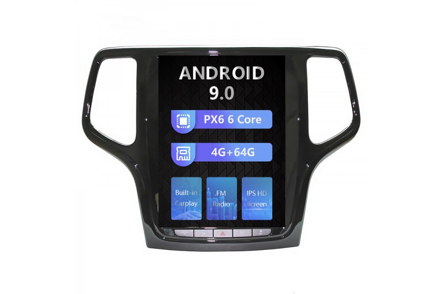 Jeep Grand Cherokee 2013-2019 Tesla style 10.4 inch Android Car DVD Player 