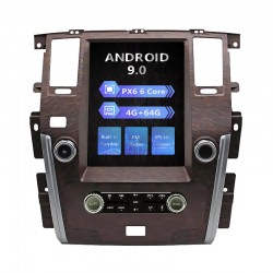 Nissan Patrol SE Plus--Wooden High End Tesla style 12.1 inch Android Car DVD Player 