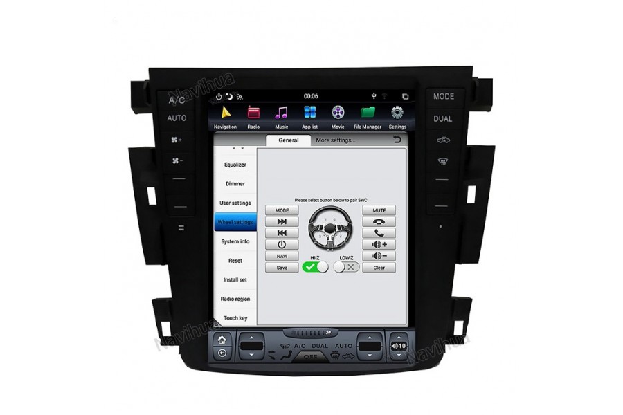  Nissan Teana 2003-2007 Tesla style 10.4 inch Android Car DVD Player 
