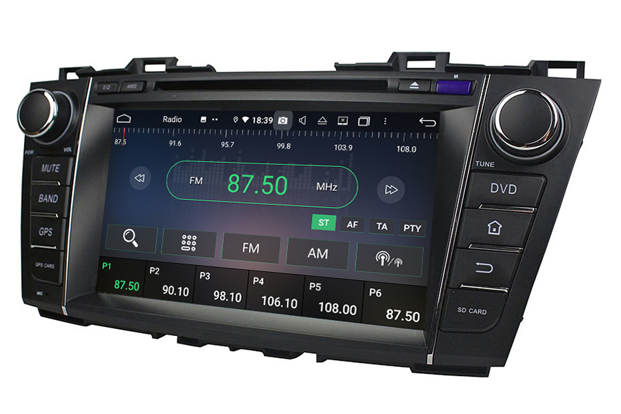 Mazda 5 2010-2015 Autoradio GPS Aftermarket Android Head Unit Navigation Car Stereo (Free Backup Camera)