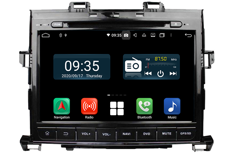 Toyota Alphard 2008-2015 Aftermarket Radio Upgrade with carplay DAB (Free backup camera)