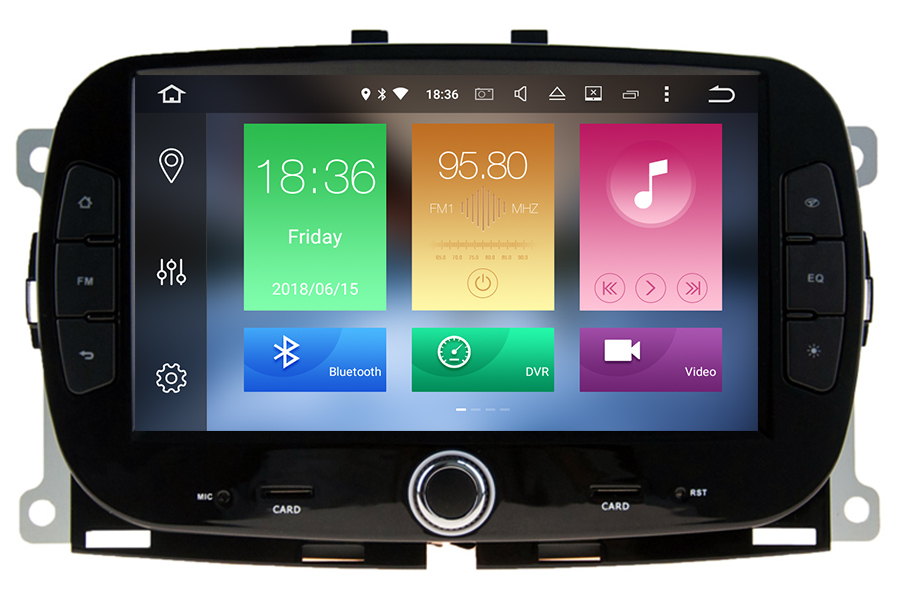 Fiat 500 2016-2020 Aftermarket Radio Upgrade Carstereo Carplay dab (Free Backup Camera)
